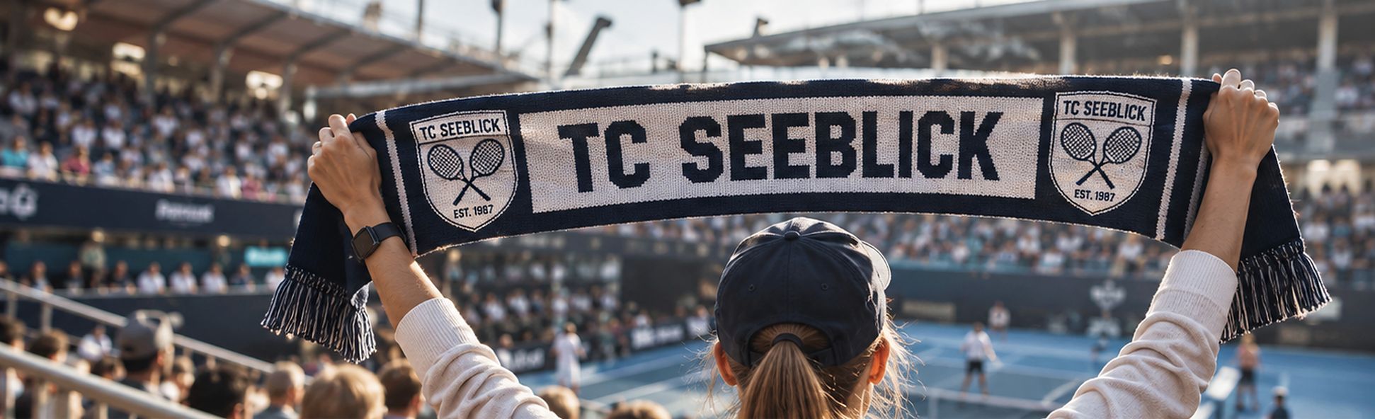 Tennisclub-Schal „TC Seeblick“ mit Vereinslogo